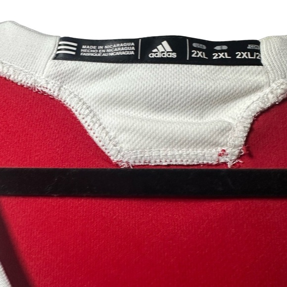 #10 University of Wisconsin red Big Ten Basketball Jersey  Adidas adult XXL - Picture 4 of 9
